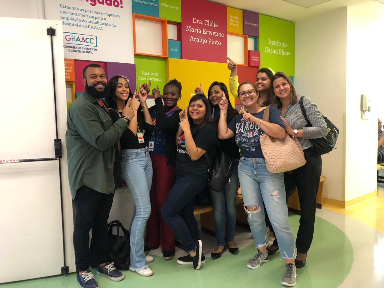 Voluntários Flex visitam Hospital Graacc