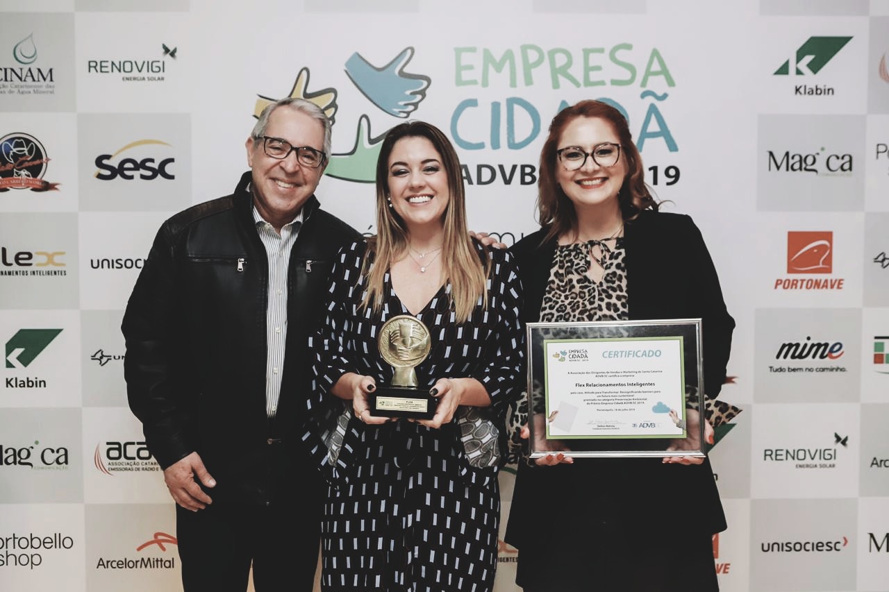 Flex recebe Prêmio Empresa Cidadã 2019 da ADVB/SC
